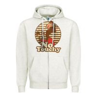 Oatmeal Heather emperor’s new groove kuzco llama no touchy Zipper Hoodie - artisFamous