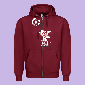 Target Team Member Halloween Zipper Hoodie Designed By Artisfamous