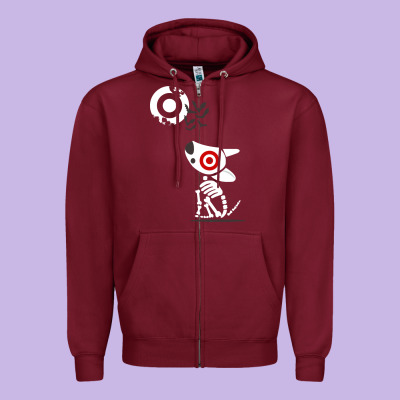 Target Team Member Halloween Zipper Hoodie Designed By Artisfamous