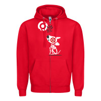 Red target team member halloween Zipper Hoodie - artisFamous