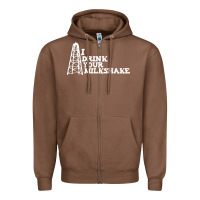 Chestnut i drink your milkshake Zipper Hoodie - artisFamous