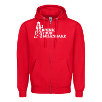 Red i drink your milkshake Zipper Hoodie - artisFamous