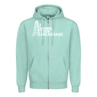 Seafoam i drink your milkshake Zipper Hoodie - artisFamous