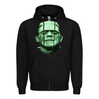 Black frankenstein Zipper Hoodie - artisFamous
