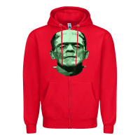 Red frankenstein Zipper Hoodie - artisFamous