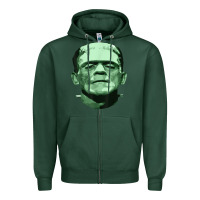 Sports Green frankenstein Zipper Hoodie - artisFamous