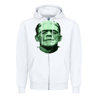 White frankenstein Zipper Hoodie - artisFamous
