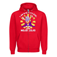 Red i am mojo jojo Zipper Hoodie - artisFamous