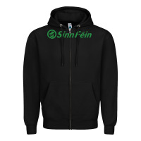 Black SINN FÉIN PARTY IN UNITED KINGDOM Zipper Hoodie - artisFamous