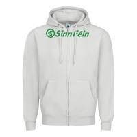 Dove Grey SINN FÉIN PARTY IN UNITED KINGDOM Zipper Hoodie - artisFamous