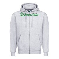 Heather Grey SINN FÉIN PARTY IN UNITED KINGDOM Zipper Hoodie - artisFamous
