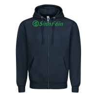 Navy SINN FÉIN PARTY IN UNITED KINGDOM Zipper Hoodie - artisFamous