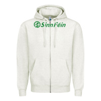 Oatmeal Heather SINN FÉIN PARTY IN UNITED KINGDOM Zipper Hoodie - artisFamous