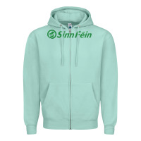 Seafoam SINN FÉIN PARTY IN UNITED KINGDOM Zipper Hoodie - artisFamous