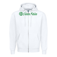 White SINN FÉIN PARTY IN UNITED KINGDOM Zipper Hoodie - artisFamous