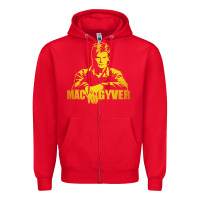 Red macgyver actor movie Zipper Hoodie - artisFamous