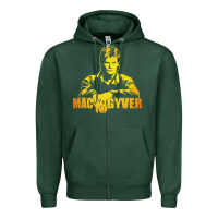 Sports Green macgyver actor movie Zipper Hoodie - artisFamous