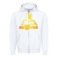 White macgyver actor movie Zipper Hoodie - artisFamous