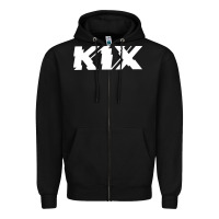 Black kix Zipper Hoodie - artisFamous