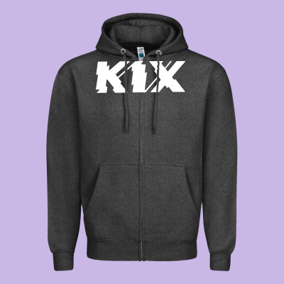 Kix Zipper Hoodie Designed By Artisfamous
