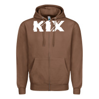 Chestnut kix Zipper Hoodie - artisFamous