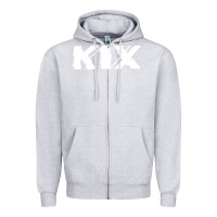 Heather Grey kix Zipper Hoodie - artisFamous