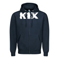 Navy kix Zipper Hoodie - artisFamous