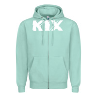 Seafoam kix Zipper Hoodie - artisFamous