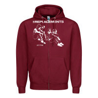 Burgundy let it be the replacements Zipper Hoodie - artisFamous