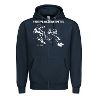 Navy let it be the replacements Zipper Hoodie - artisFamous