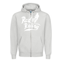 Dove Grey rad racing cycle classic Zipper Hoodie - artisFamous