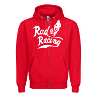 Red rad racing cycle classic Zipper Hoodie - artisFamous