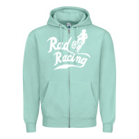 Seafoam rad racing cycle classic Zipper Hoodie - artisFamous