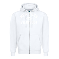 White new york vs everybody Zipper Hoodie - artisFamous
