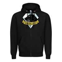Black diamond dogs classic Zipper Hoodie - artisFamous