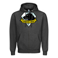 Charcoal Heather diamond dogs classic Zipper Hoodie - artisFamous