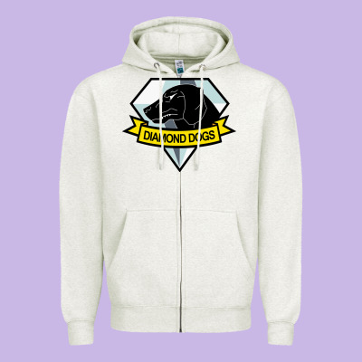 Diamond Dogs Classic Zipper Hoodie Designed By Artisfamous