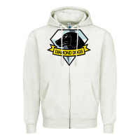 Oatmeal Heather diamond dogs classic Zipper Hoodie - artisFamous