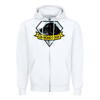White diamond dogs classic Zipper Hoodie - artisFamous