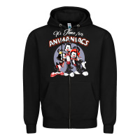 Black it’s time for animaniacs Zipper Hoodie - artisFamous