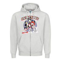 Dove Grey it’s time for animaniacs Zipper Hoodie - artisFamous