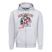 Heather Grey it’s time for animaniacs Zipper Hoodie - artisFamous