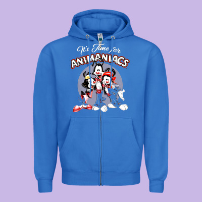 It’s Time For Animaniacs Zipper Hoodie Designed By Artisfamous