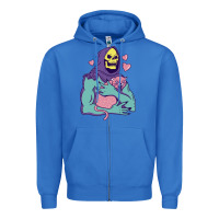 True Royal skeletor's hug cat Zipper Hoodie - artisFamous