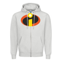 Dove Grey incredibles crop top Zipper Hoodie - artisFamous