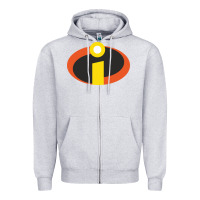 Heather Grey incredibles crop top Zipper Hoodie - artisFamous