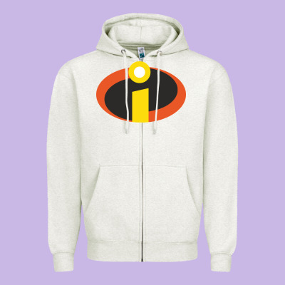 Incredibles Crop Top Zipper Hoodie Designed By Artisfamous