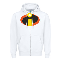 White incredibles crop top Zipper Hoodie - artisFamous