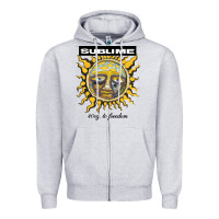 Heather Grey sunflower sublime 40oz to freedom toddler Zipper Hoodie - artisFamous
