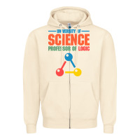 Sandshell UNIVERSITY OF SCIENCE PROFESSOR OF LOGIC Zipper Hoodie - artisFamous